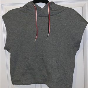 Sleeveless hoodie
